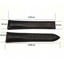 OMEGA black leather strap 20mm 310.32.42 032CUZ014116 x 310.32.42.50.01.002
