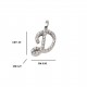 Ciondolo Lettera Iniziale "C" in Oro e diamanti ct. 0.22 *CD372C