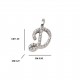 Pendant Initial "C" Gold and Diamonds ct. 0.22 *CD372C