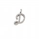 Pendant Initial "C" Gold and Diamonds ct. 0.22 *CD372C