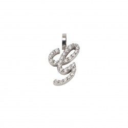 Pendant Initial "G" Gold and Diamonds ct. 0.17 *CD372G