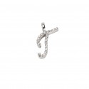 Pendant Initial "I" Gold and Diamonds ct. 0.16 *CD372I