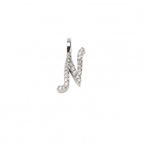 Pendant Initial "L" Gold and Diamonds ct. 0.17 *CD372L