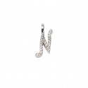 Pendant Initial "N" Gold and Diamonds ct. 0.18 *CD372N