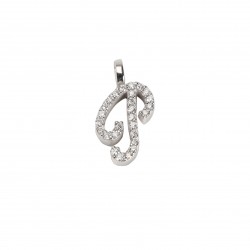 Pendant Initial "P" Gold and Diamonds ct. 0.19 *CD372P