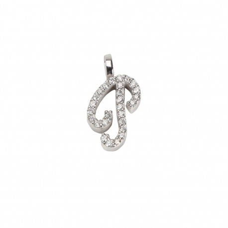 Pendant Initial "G" Gold and Diamonds ct. 0.17 *CD372G