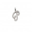 Pendant Initial "P" Gold and Diamonds ct. 0.19 *CD372P