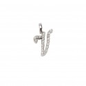 Pendant Initial "V" Gold and Diamonds ct. 0.17 *CD372V