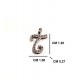 Pendant Initial "T" Gold and Diamonds ct. 0.17 *CD372T