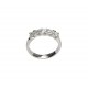 Ring 5 Diamonds ct. 0,50 & White Gold 18kt ref. AN396D