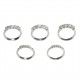 Ring 5 Diamonds ct. 0,35 & White Gold 18kt ref. AN396C