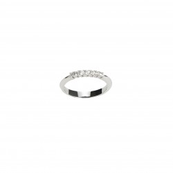 Ring 7 Diamonds ct. 0,21 & White Gold 18kt ref. AN397A
