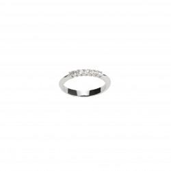 Ring 5 Diamonds ct. 0,15 & White Gold 18kt ref. AN396A