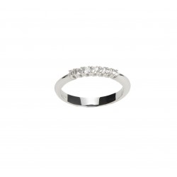 Ring 7 Diamonds ct. 0,49 & White Gold 18kt ref. AN397C