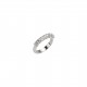 Anello Veretta 7 Diamanti ct. 0.49 e oro 18kt e ref. AN397C