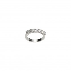 Ring 7 Diamonds ct. 0,70 & White Gold 18kt ref. AN397D