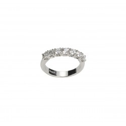 Ring 7 Diamonds ct. 1,00 & White Gold 18kt ref. AN397E