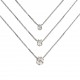 Necklace white gold ref. SXS with 10 diamonds ct. 0.20