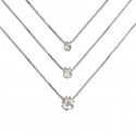 Necklace white gold with1 diamond (AVAILABLE IN VARIOUS DIAMOND SIZES) necklace solitaire