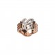 Initial Ring "C" with Diamonds ct. 0,12 & gold 9kt