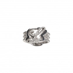 Initial Ring "A" with Diamonds ct. 0,18 & gold 9kt
