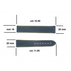 OMEGA cinturino nero 20mm CWZ014117 032CWZ014117 x 310.32.42