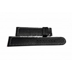 EBERHARD black leather strap ORIGINAL CHAMPION V ref. 198 ( for ref. 41031)