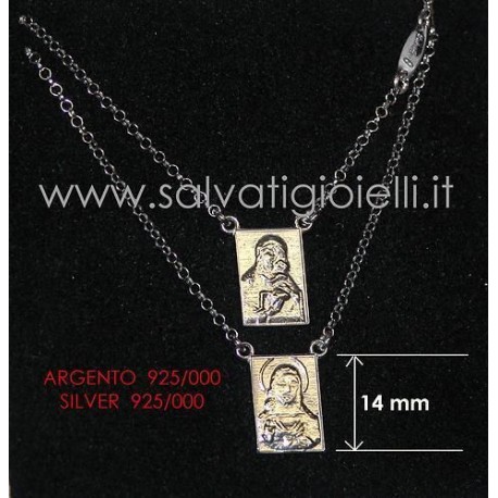 SCAPOLARE ESCAPULARIO SCAPULAR - argento / silver 925/000