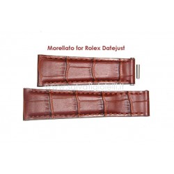 MORELLATO for ROLEX Datejust Light brown leather strap 20mm alligator pattern