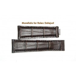 MORELLATO for ROLEX Datejust Brown leather strap 20mm alligator pattern