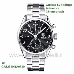 TAG HEUER Carrera Calibre 16 Heritage cas2110.ba0730 auto chrono ref. cas2110ba0730