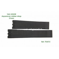 TAG HEUER AQUARACER rubber strap 21mm FT6015 for ( Tag Heuer  WAJ111.., WAJ211.., WAJ215.. )