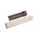EBERHARD cinturino coccodrillo marrone scuro EXTRA FORT 20mm ref 039 (squame larghe)