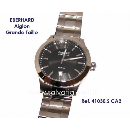 EBERHARD Watch Aiglon Grande Taille Black 41mm ref. 41030.S CA2