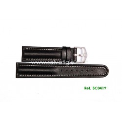 TAG HEUER black strap 2000 series Classic chronograph 20mm ref. BC0419