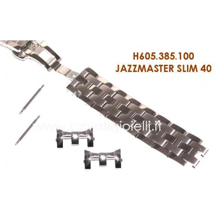 HAMILTON cinturino bracciale JAZZMASTER SLIM 40 H605.385.100 bracelet H605385100 x H385150