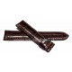 EBERHARD dark brown croc strap EXTRA FORT 19mm ref. 913 (x 40033 40035 40036 40136 41018 41024 41028 41029 49036)