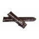  EBERHARD cinturino coccodrillo marrone scuro x EXTRA FORT 19mm ref. 933( per ref:  32033, 32120, 41018, 41024, 41028, 41029 )