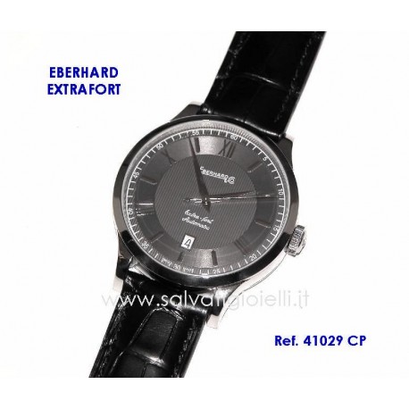 EBERHARD Watch Extra Fort Black 40mm (with roman numerals) ref. 41029 CP