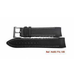 HAMILTON rubber strap NAVY GMT H600.776.100 white sewing H600776100 ref. H776152, H776220, H776120, H776151, H776150