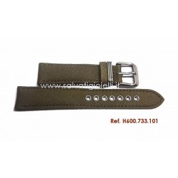 HAMILTON green canvas strap 18mm H600.733.101 ref. H600733101 H683110 H693190