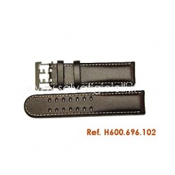HAMILTON officer brown strap 22mm H690.696.102 H690696102 H696190 H706250 H706251
