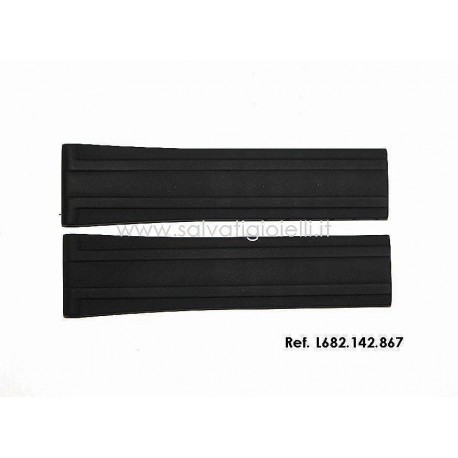 LONGINES  black rubber strap Legend Diver 22mm L682.142.867 ref. L682142867