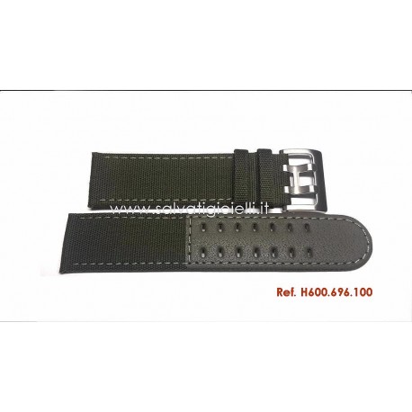 HAMILTON green canvass strap OFFICER 22mm H600.696.100 ref. H600696100 x H706550 H717160