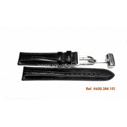 HAMILTON cinturino nero VENTURA black strap 17 mm H600.244.101 ref. H600244101 x H244110