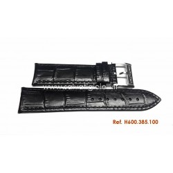 HAMILTON black strap JAZZMASTER  22mm H600.385.100 ref. H600385100 for H385110