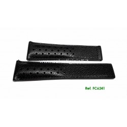 TAG HEUER MONACO black calf strap 22mm ref. FC6241 x ref: WW21..,CW211.., CAM211.. 