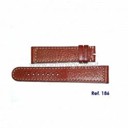 EBERHARD brown leather strap ORIGINAL  NEW CHAMPION ref. 186 ref. 31044