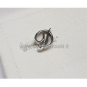 Obsigno gemelli iniziali argento 925 e onice - lettera D