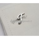 Obsigno cufflinks initial silver 925 & onyx  - letter I